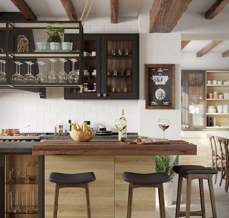 éléments décoratifs cuisine et salle à manger