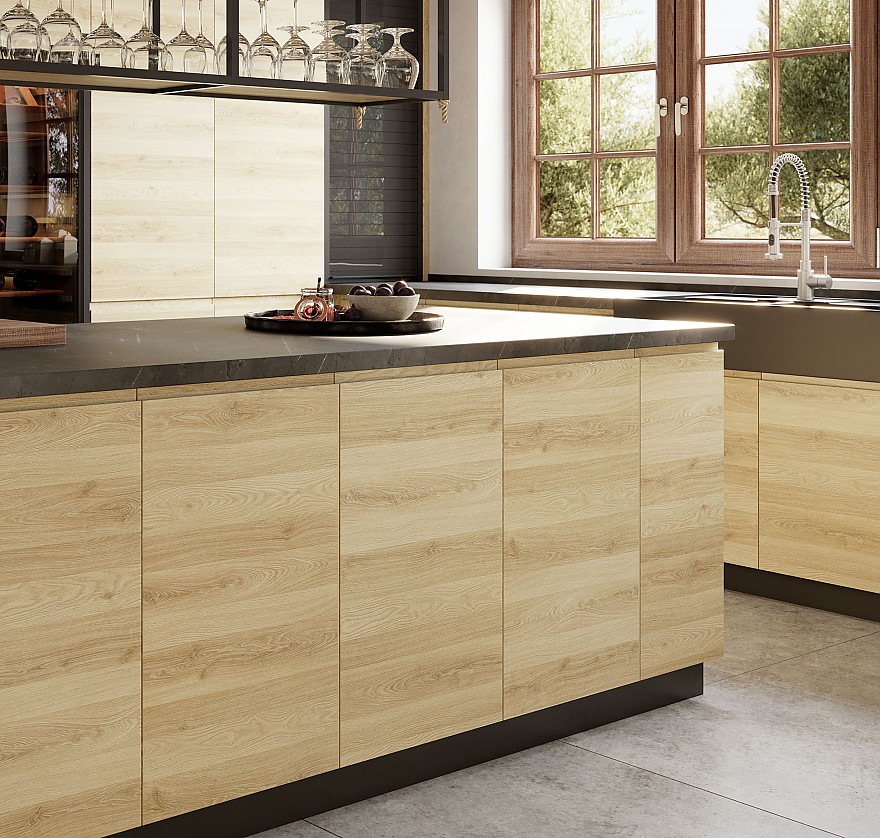 poignées intégrées cuisine