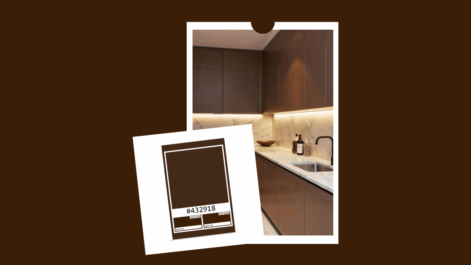 cuisine, le marron Espresso,